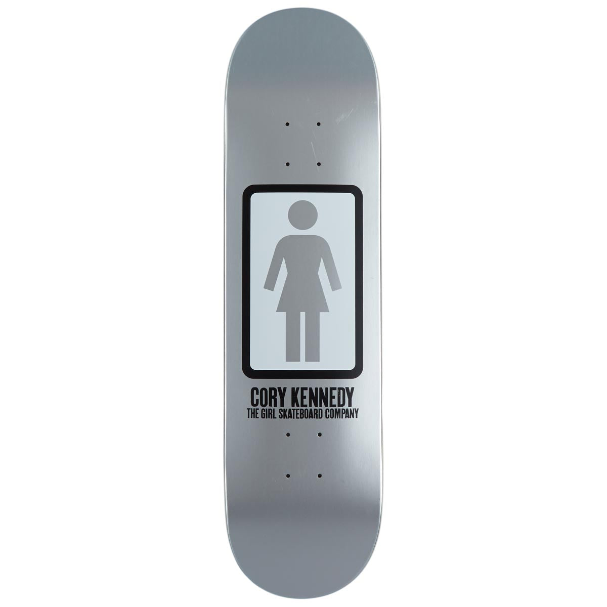 Girl OG Black White Kennedy Skateboard Deck - Grey - 8.50