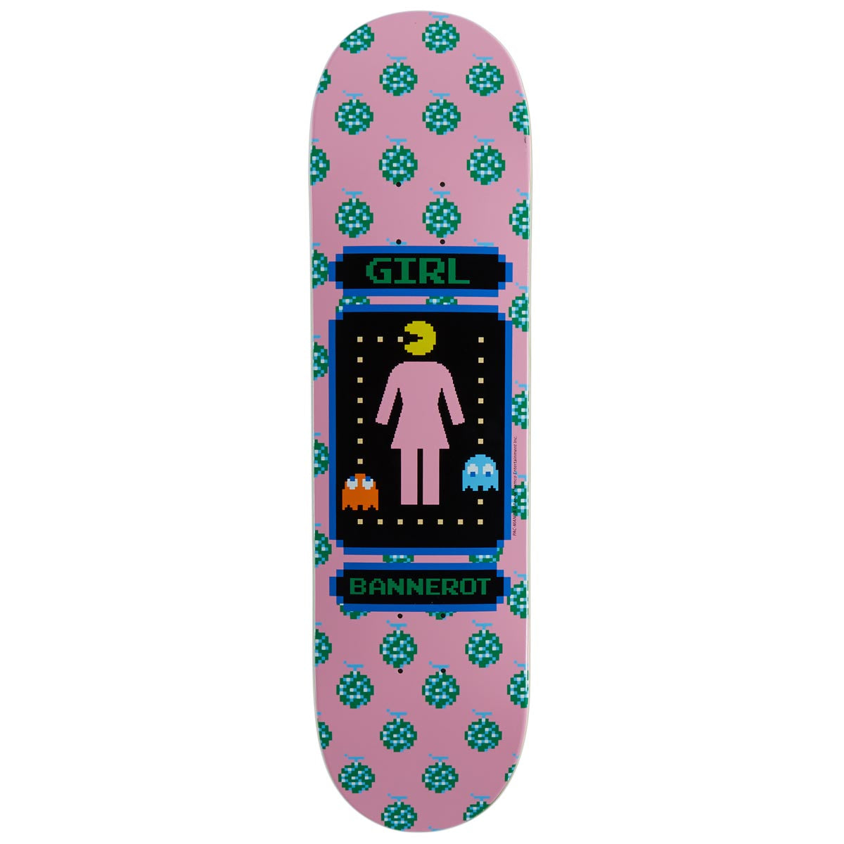 Girl x Pac-Man Bannerot Skateboard Deck - Pink - 8.50