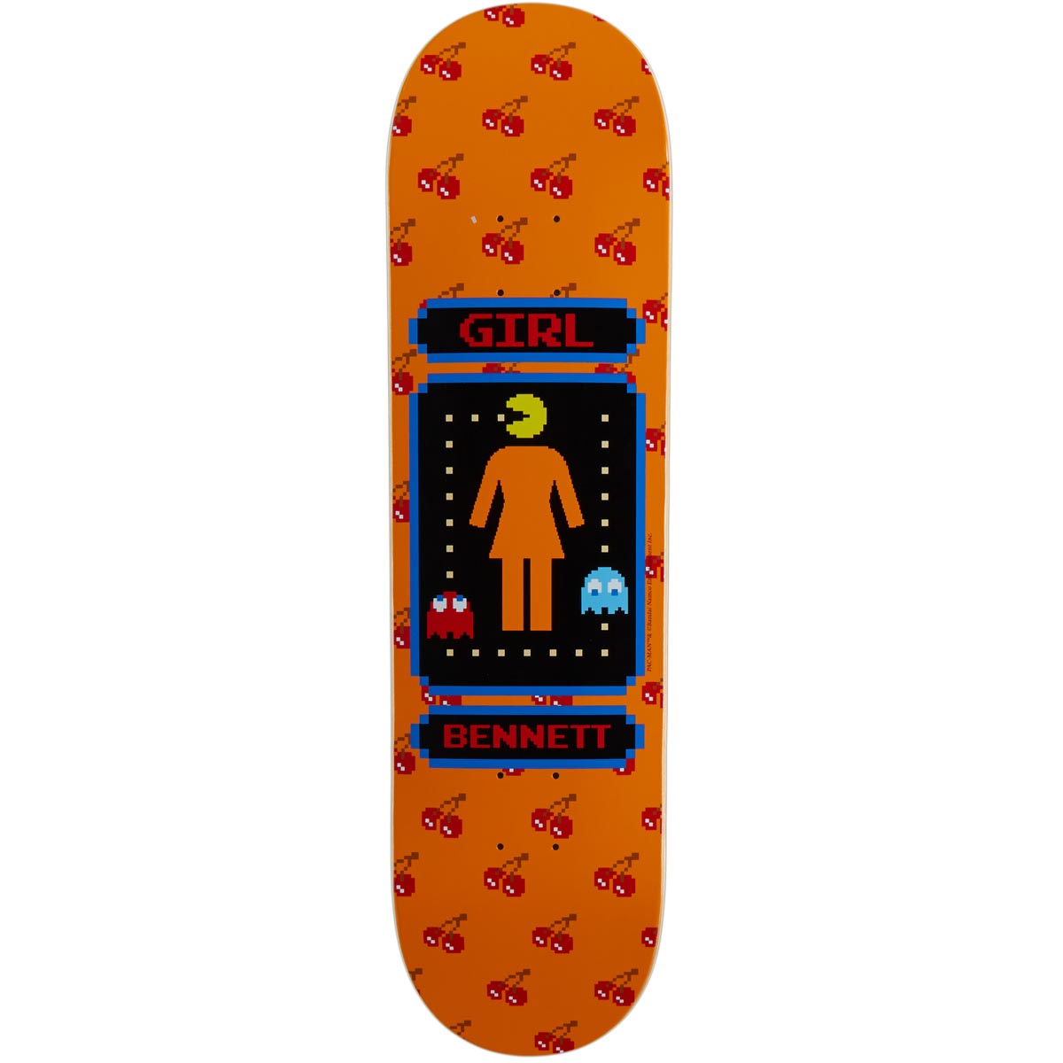 Girl x Pac-Man Bennett Skateboard Deck - Orange - 8.25