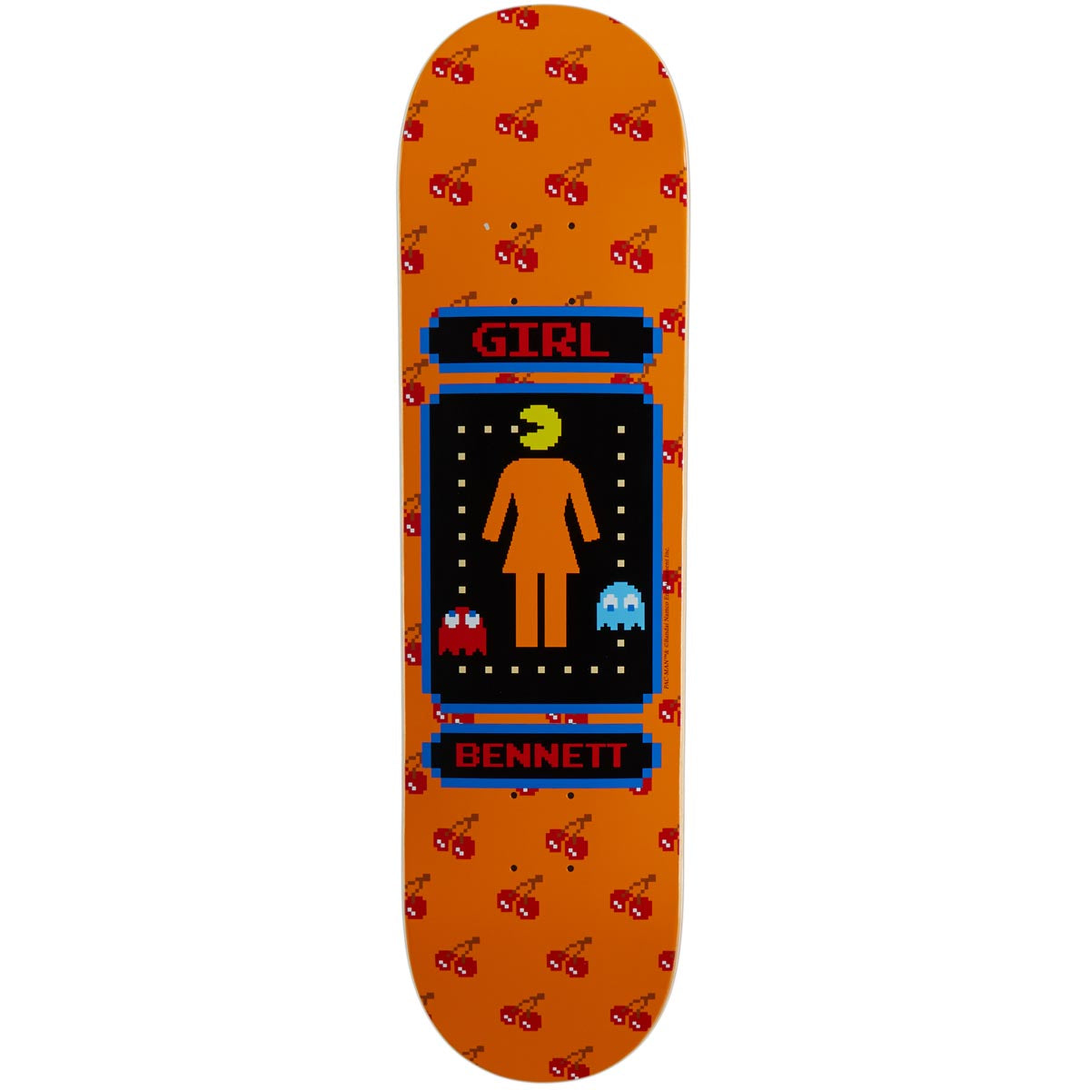 Girl x Pac-Man Bennett Skateboard Deck - Orange - 8.50