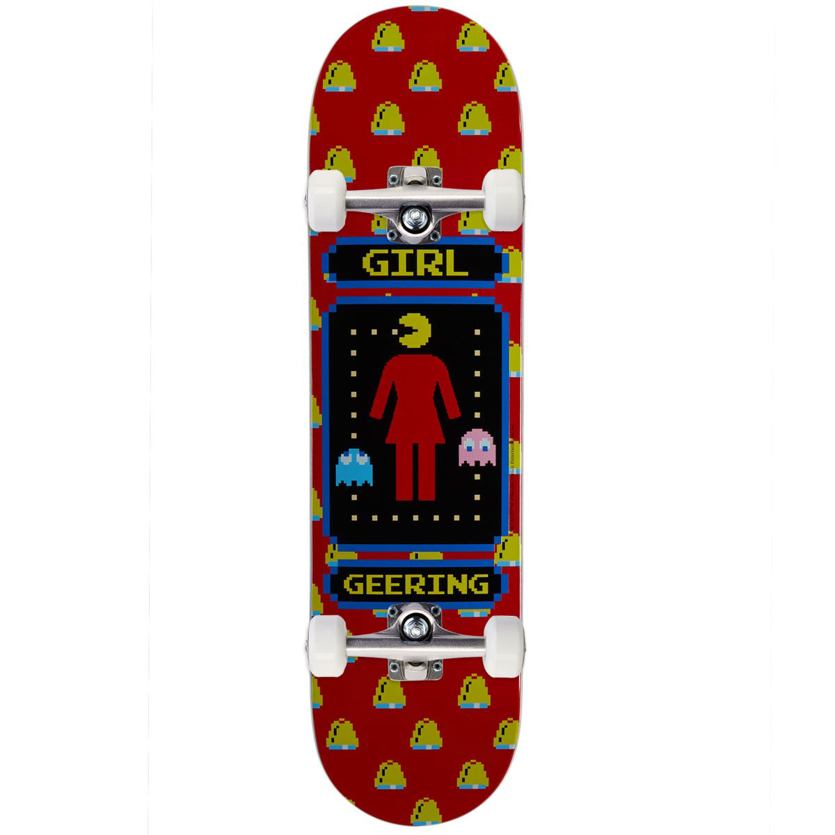 Girl x Pac-Man Geering Skateboard Complete - Red - 8.50