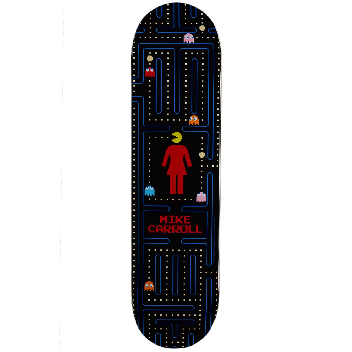 Girl x Pac-Man Carroll Skateboard Deck - Black - 8.50