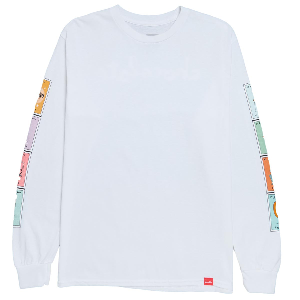 Chocolate Loteria Cards Up Long Sleeve T-Shirt - White image 1