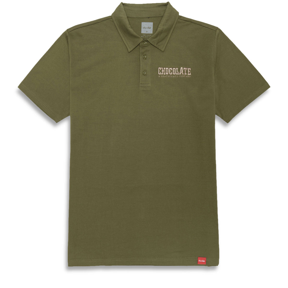 Chocolate Western Polo Shirt - Olive image 1