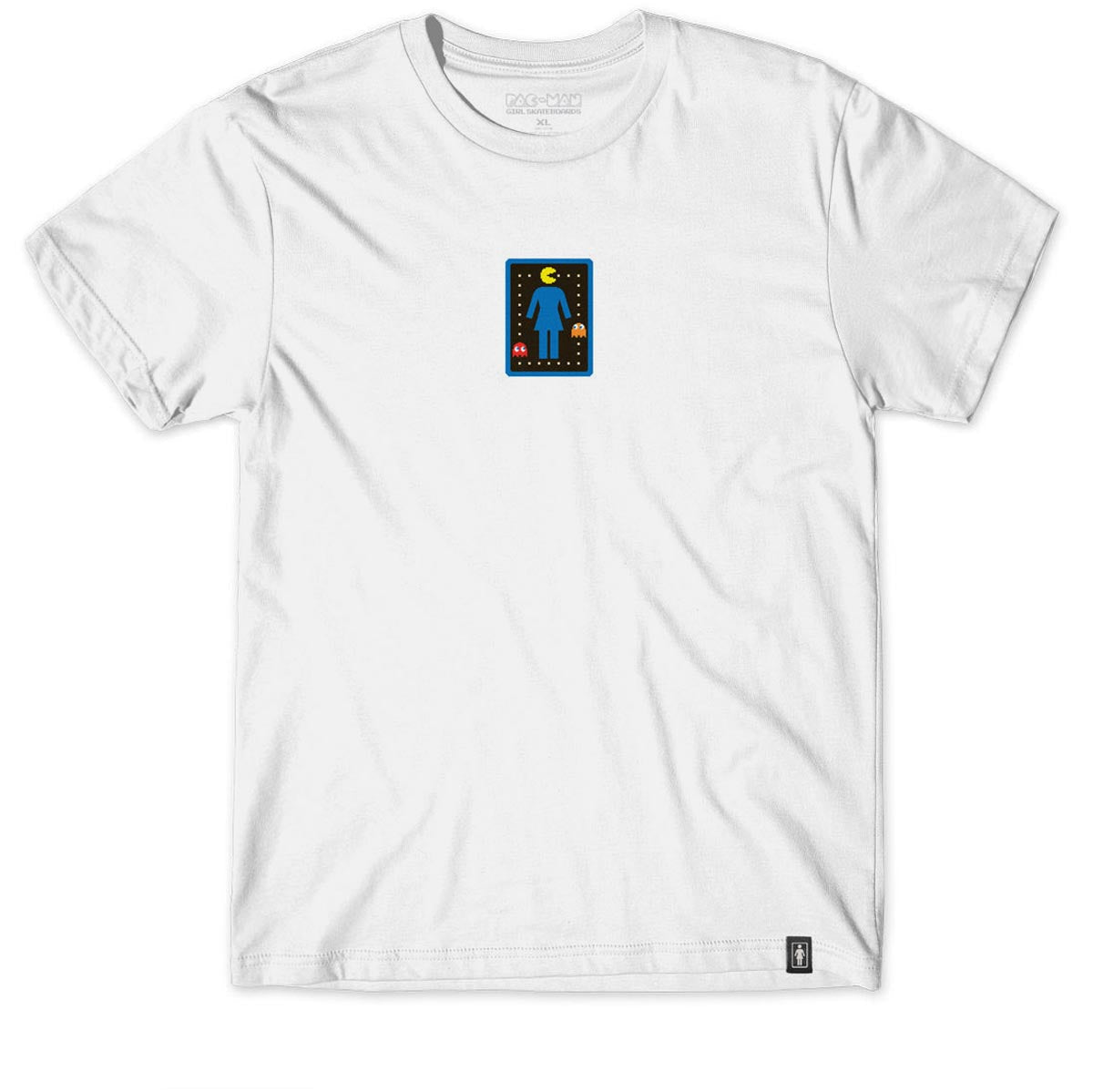 Girl x Pac-Man OG Pac-Lock T-Shirt - White image 1