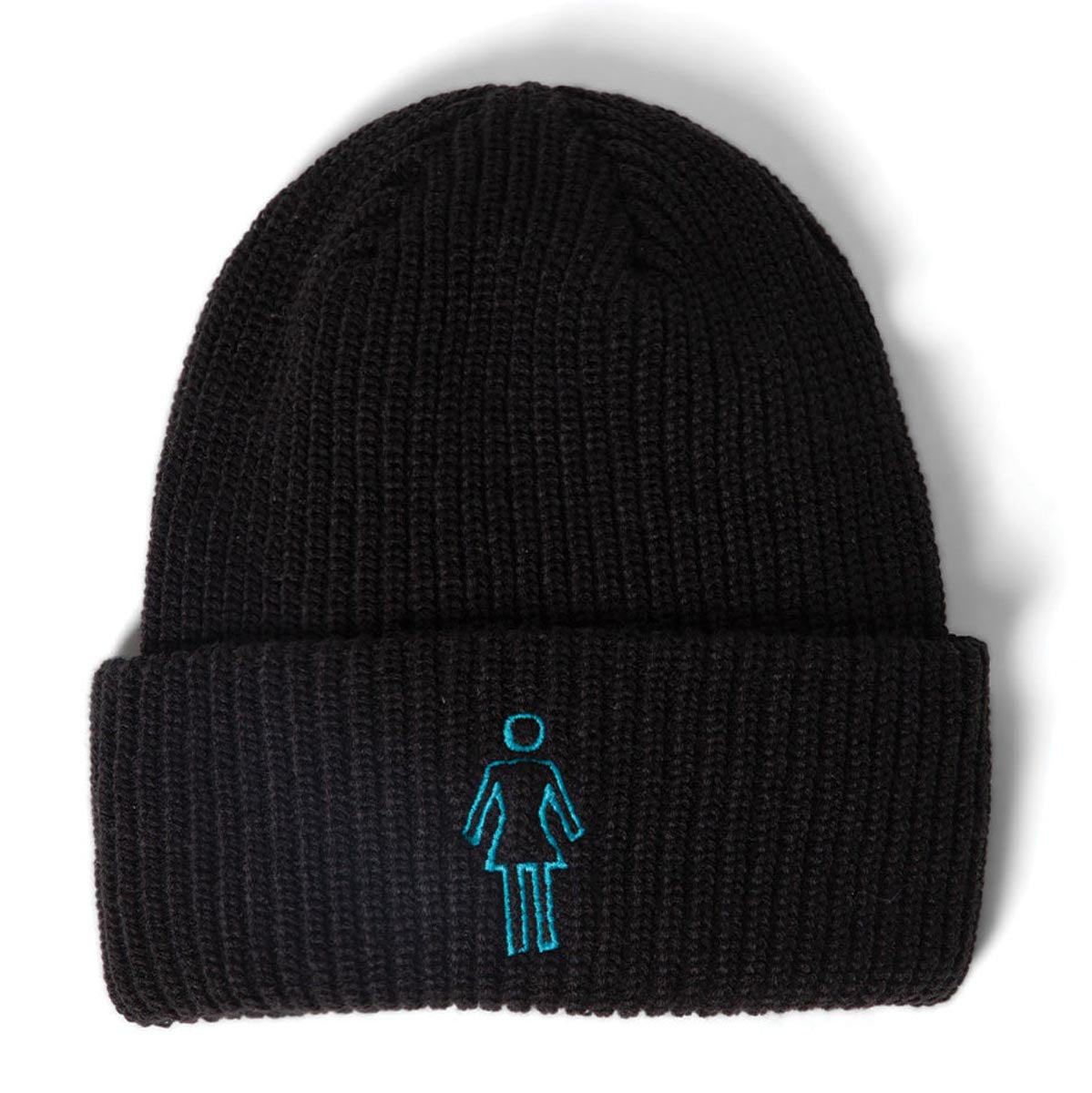 Girl Suzu Og Roll-Up Beanie - Black image 1