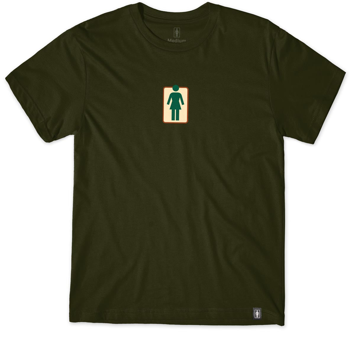 Girl OG Naturals T-Shirt - Dark Green image 1