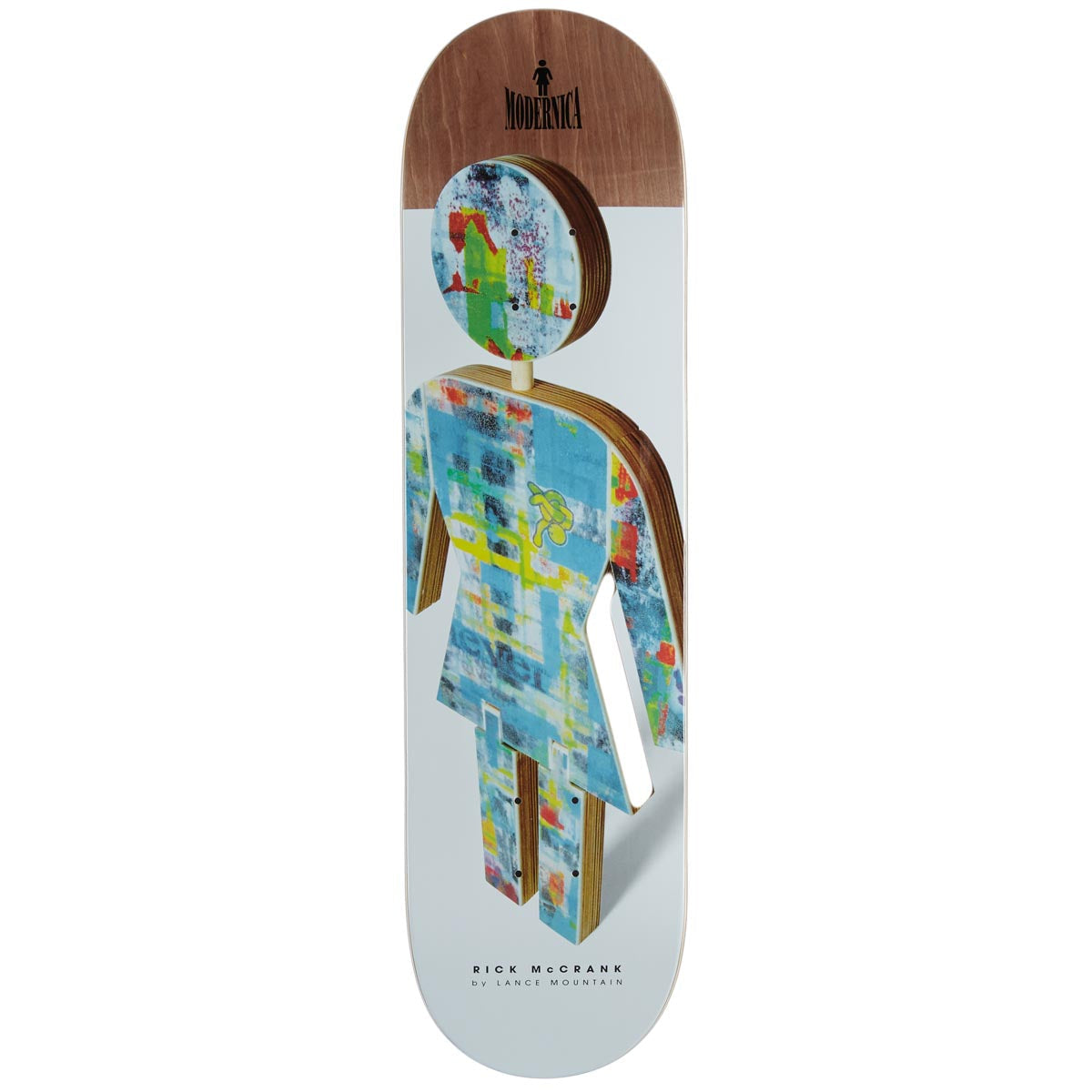 Girl Mccrank Modernica Skateboard Deck - 8.25