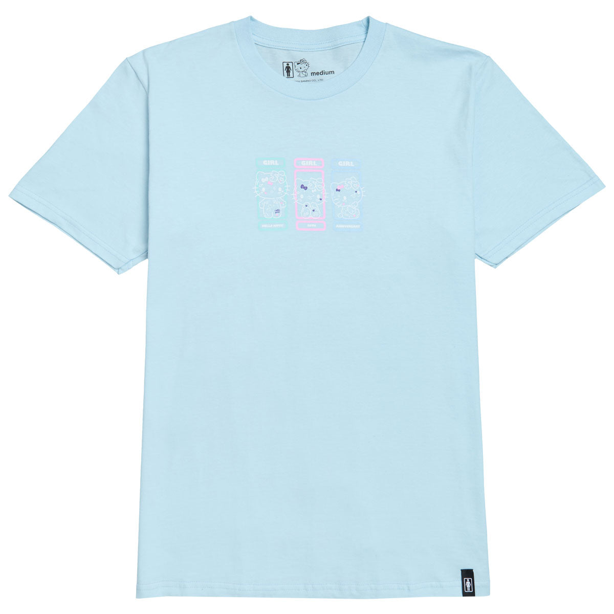 Girl x Hello Kitty Squad T-Shirt - Powder Blue image 1