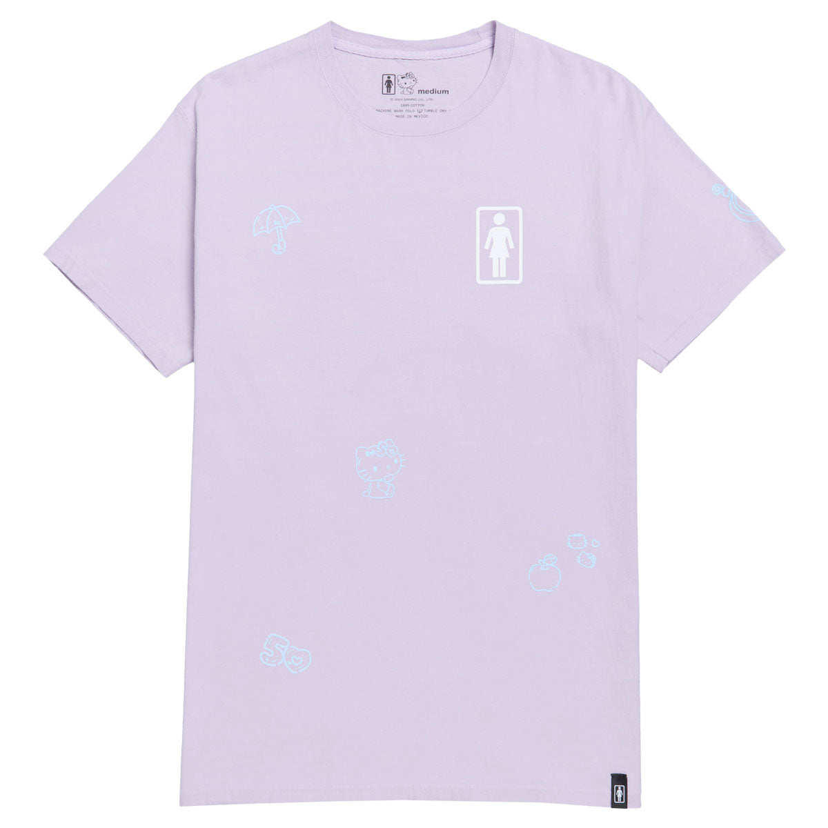 Girl x Hello Kitty All Over T-Shirt - Lavender image 1