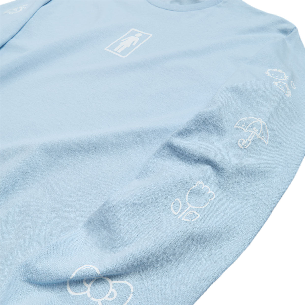 Girl x Hello Kitty Sleeve Long Sleeve T-Shirt - Powder Blue image 2