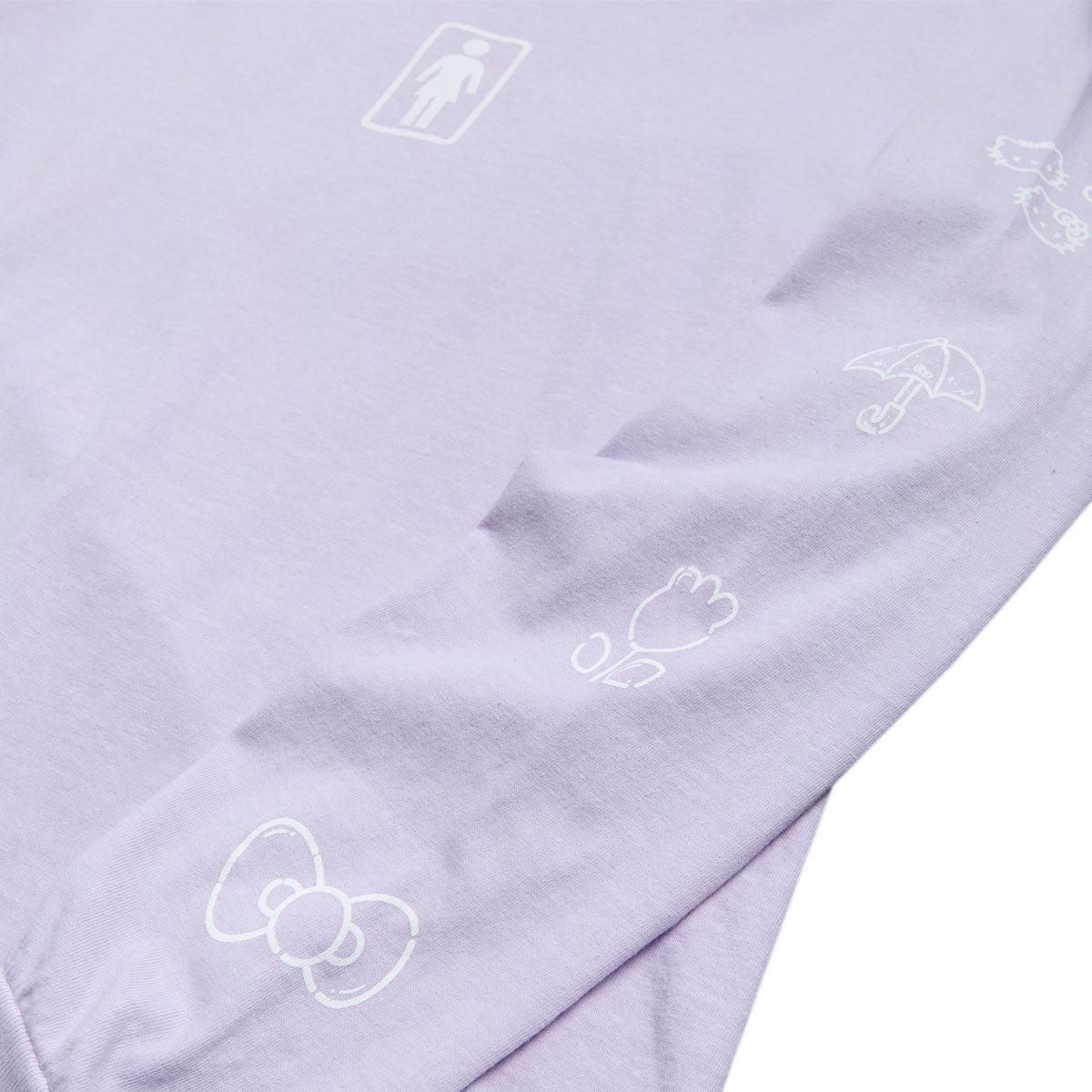 Girl x Hello Kitty Sleeve Long Sleeve T-Shirt - Lavender image 2