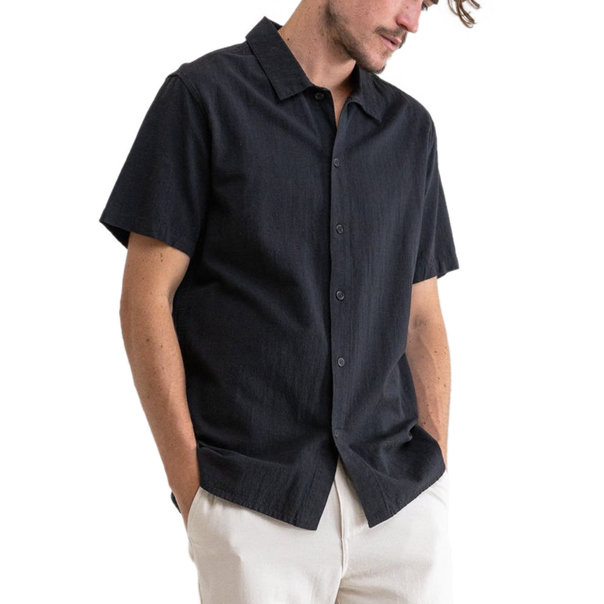 Rhythm Classic Linen Shirt - Vintage Black image 4