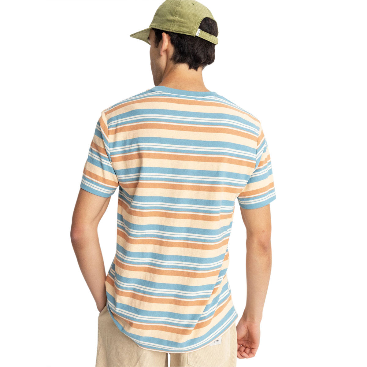 Rhythm Everyday Stripe T-Shirt - Mineral Blue image 2