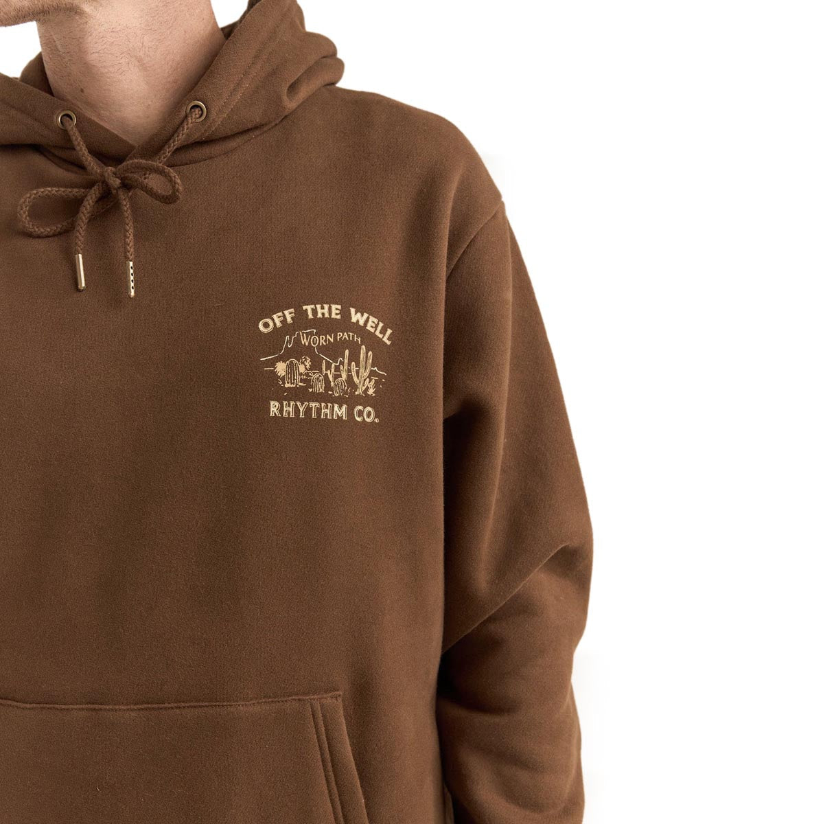 Rhythm Worn Path Fleece Hoodie - Brown image 3