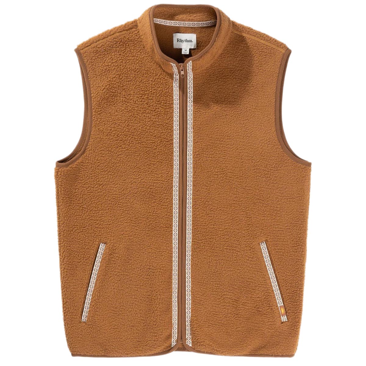 Rhythm Marco Sherpa Vest - Tobacco image 2