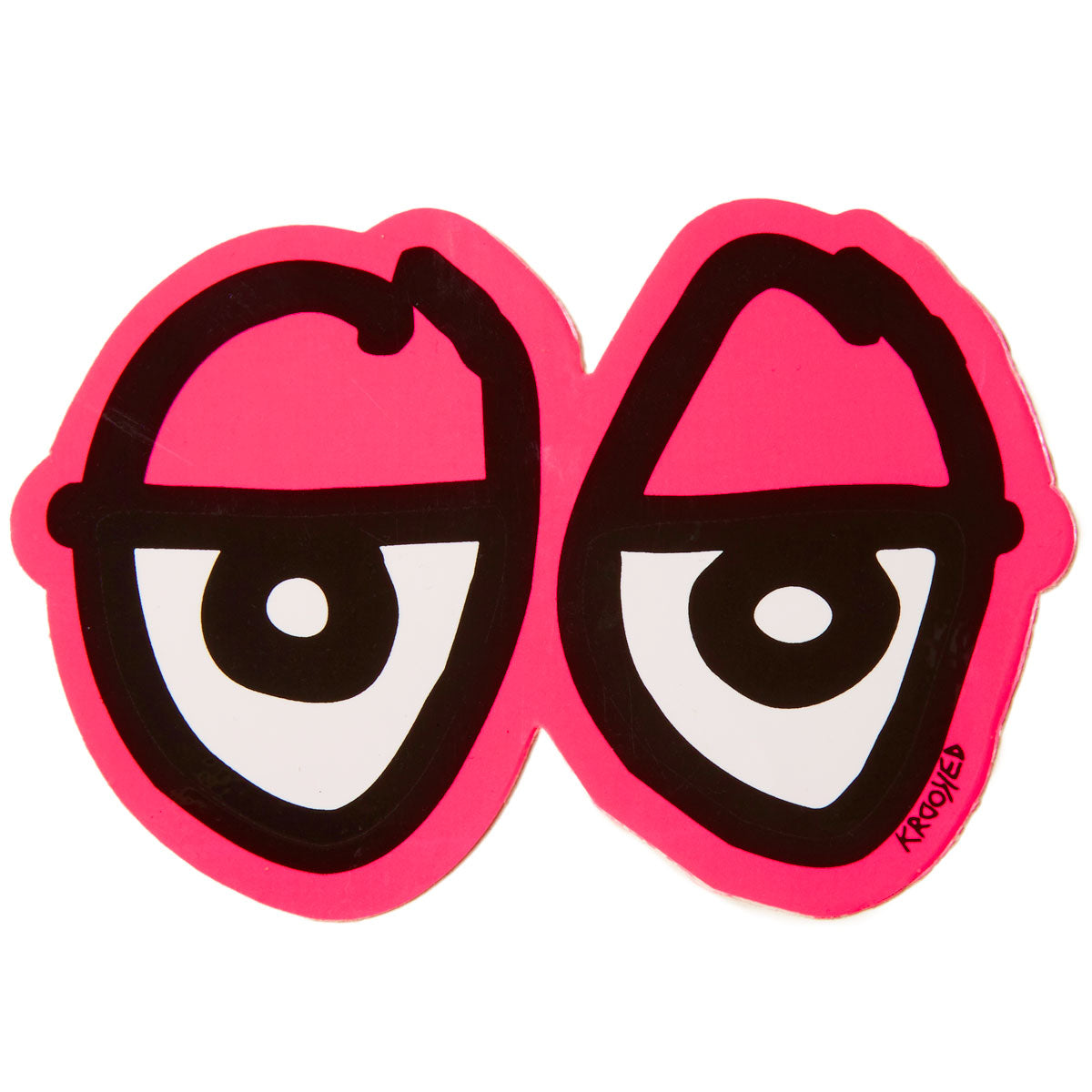 Krooked Eyes Di-Cut MD Sticker - Pink image 1