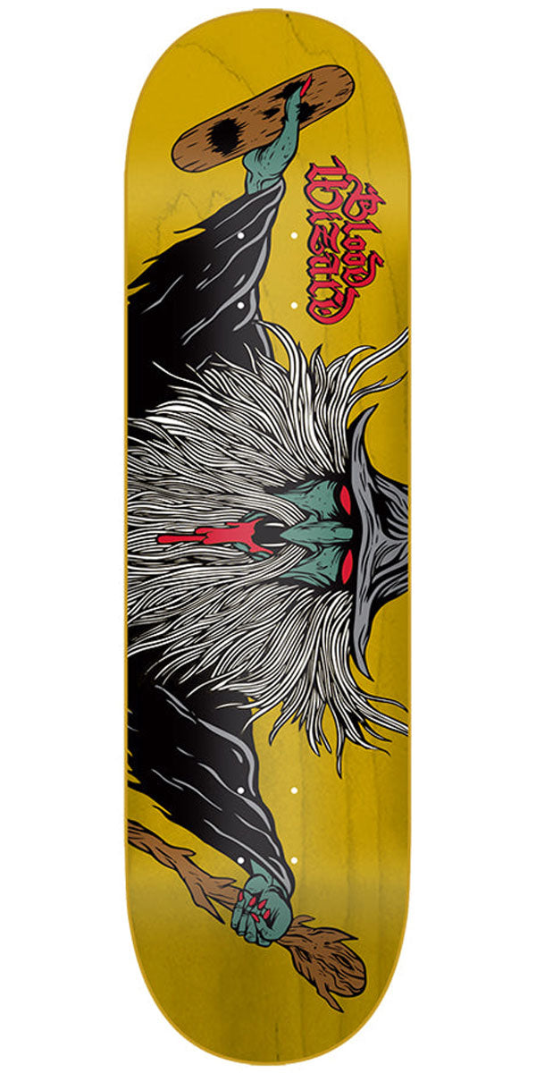 Blood Wizard Flying Wizard Skateboard Deck - Yellow - 8.25