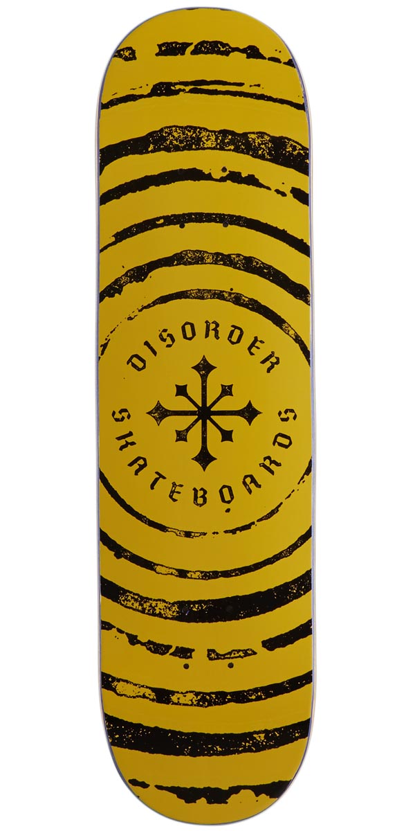 Disorder Spun Skateboard Deck - Yellow - 8.00