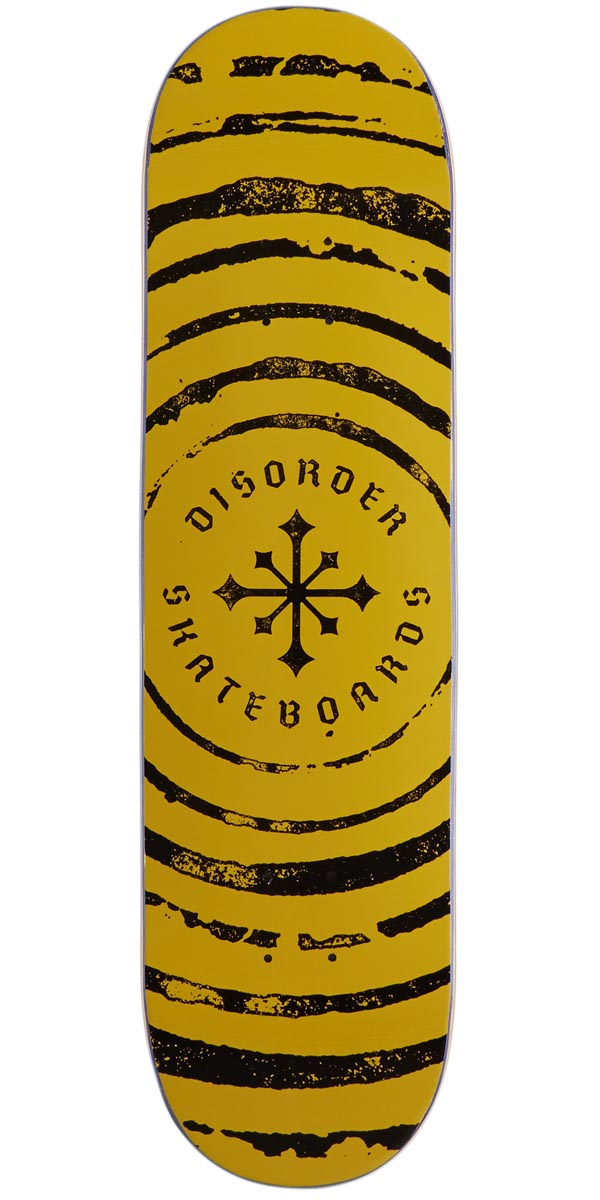 Disorder Spun Skateboard Deck - Yellow - 8.12