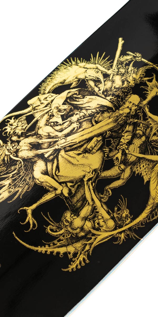 Welcome Saint On A Boline 2.0 Skateboard Deck - Black/Gold Foil - 9.50