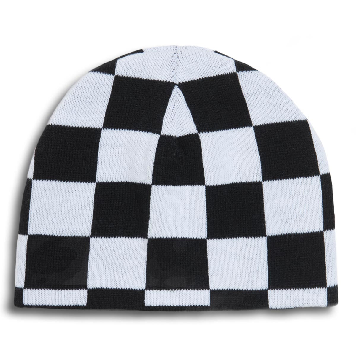 CCS Reversible Pattern Skully Beanie - Black/Checkerboard image 1