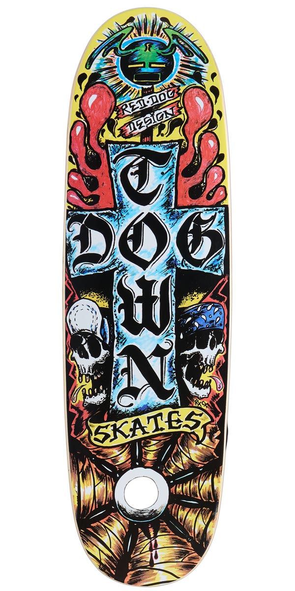 Dogtown Red Dog RxCx Egg Skateboard Deck - Assorted Stains - 9.00