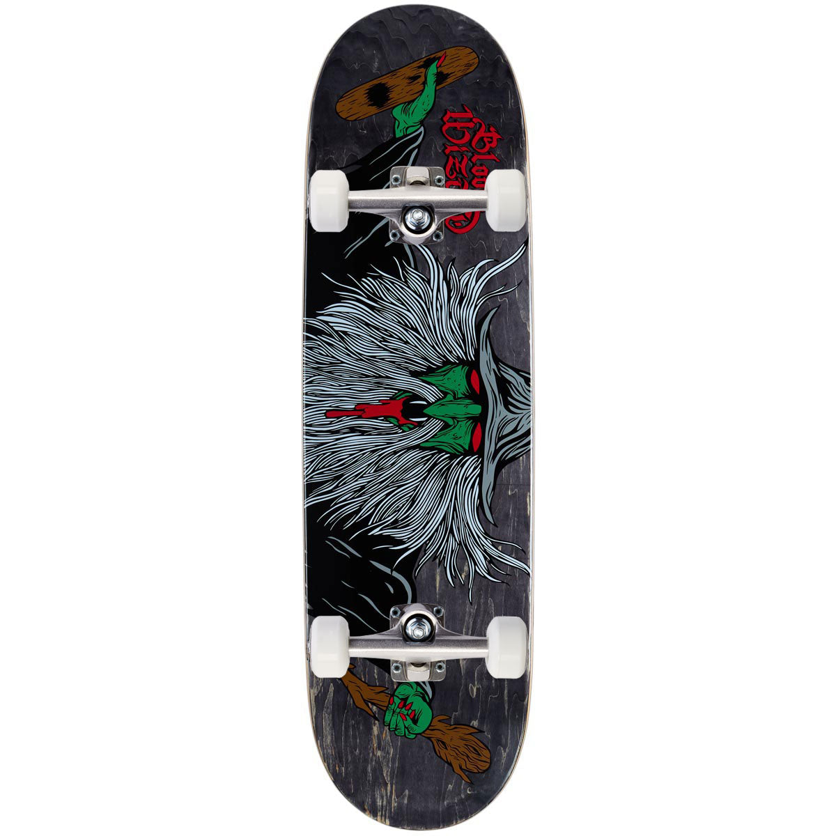 Blood Wizard Flying Wizard Skateboard Complete - Assorted Stains - 9.00