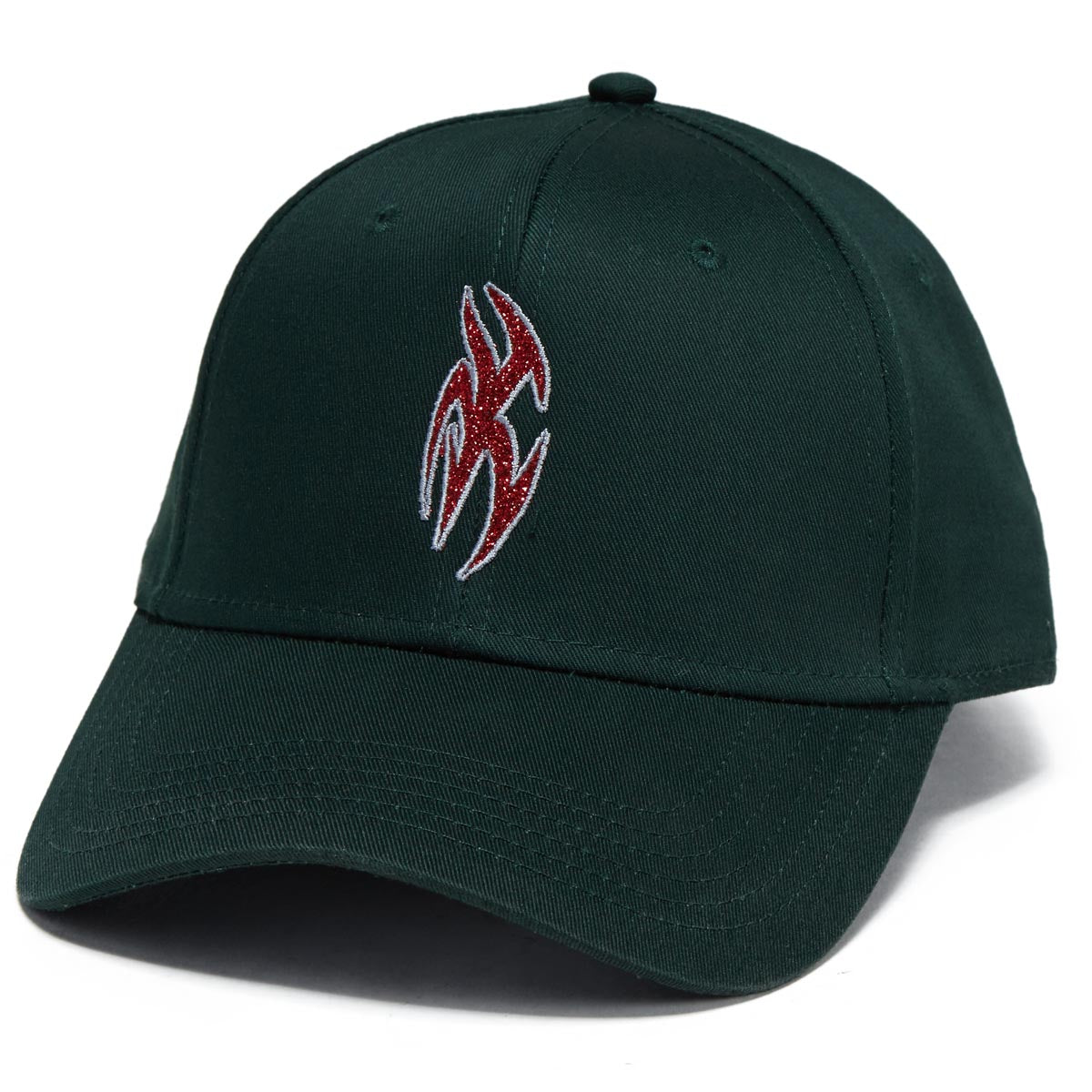 Limosine Shadow Box Hat - Green/Silver Sparkle Vinyl image 1