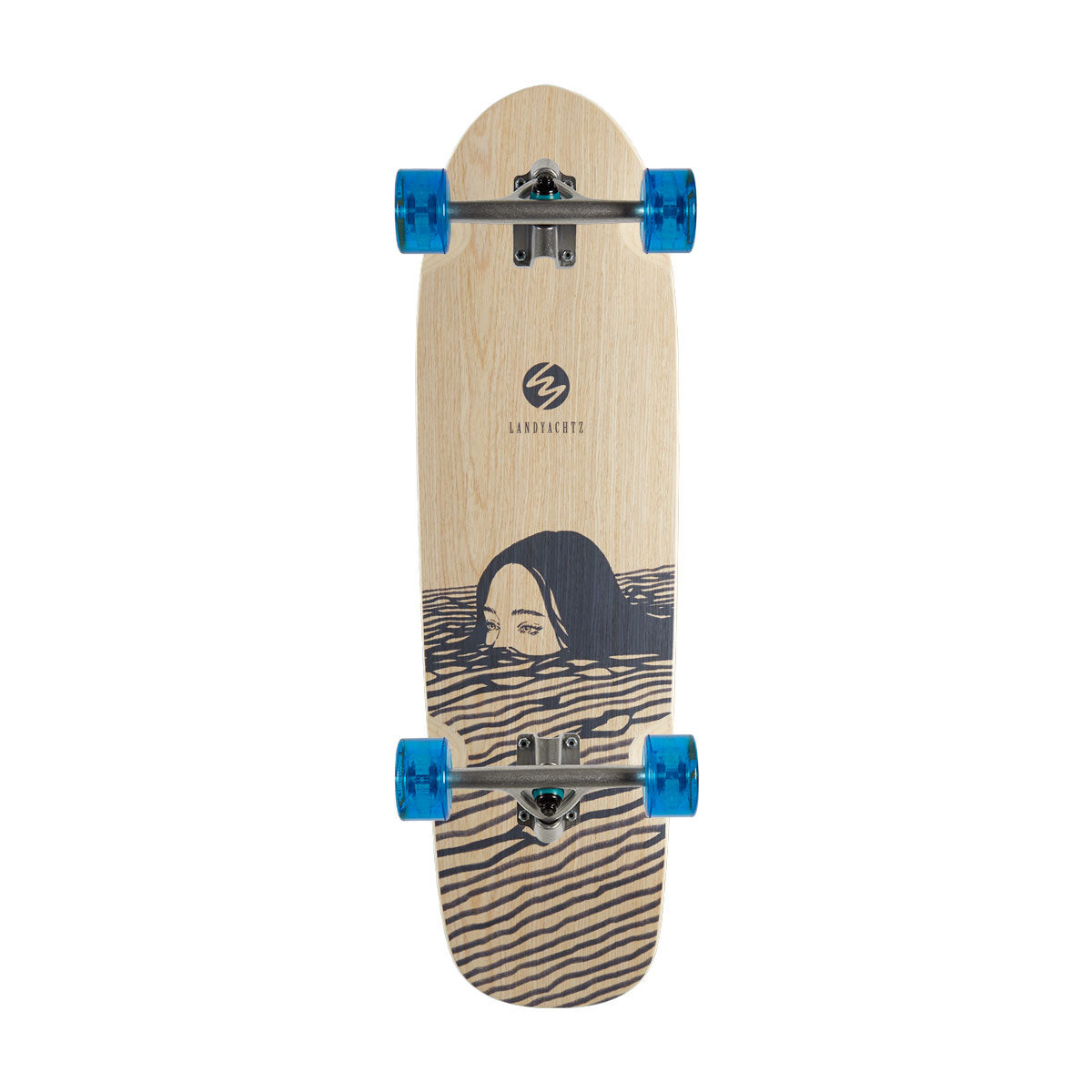 Landyachtz Dinghy Classic Fender Midnight Dip Longboard Cruiser Complete image 1