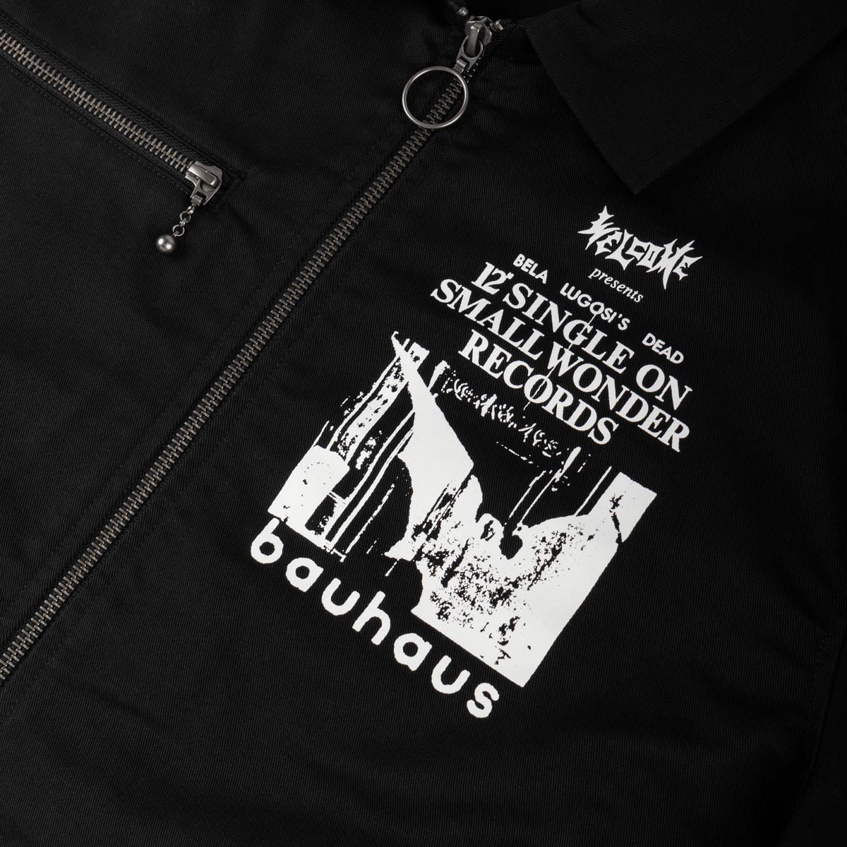 Welcome x Bauhaus Undead Long Sleeve Zip Work Shirt - Black image 4