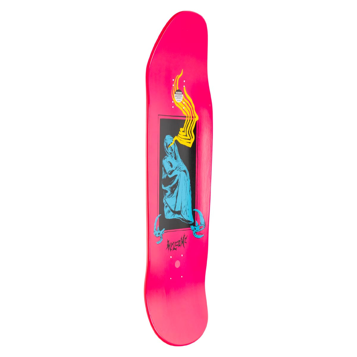 Welcome Hedo Rick On A Gaia Skateboard Complete - Hot Pink Dip - 9.70