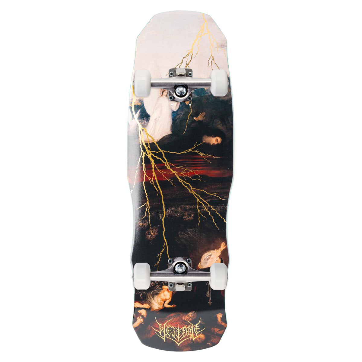 Welcome Rapture On A Dark Lord Skateboard Complete - Gold Foil - 9.85