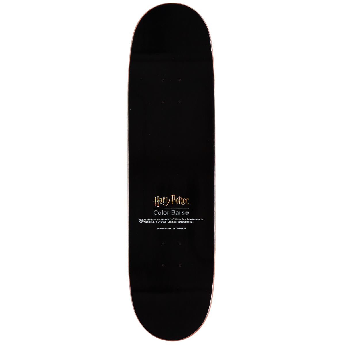 Color Bars x Harry Potter Boy Who Lived Skateboard Deck - Black/Gold Foil - 8.38