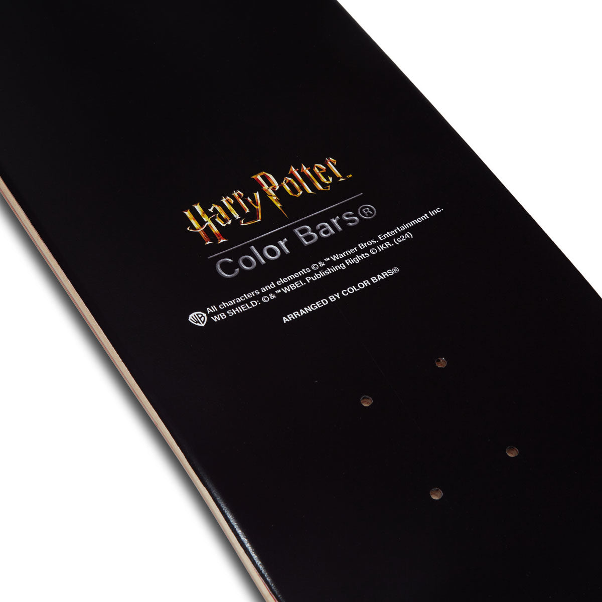 Color Bars x Harry Potter Boy Who Lived Skateboard Deck - Black/Silver Foil - 8.50