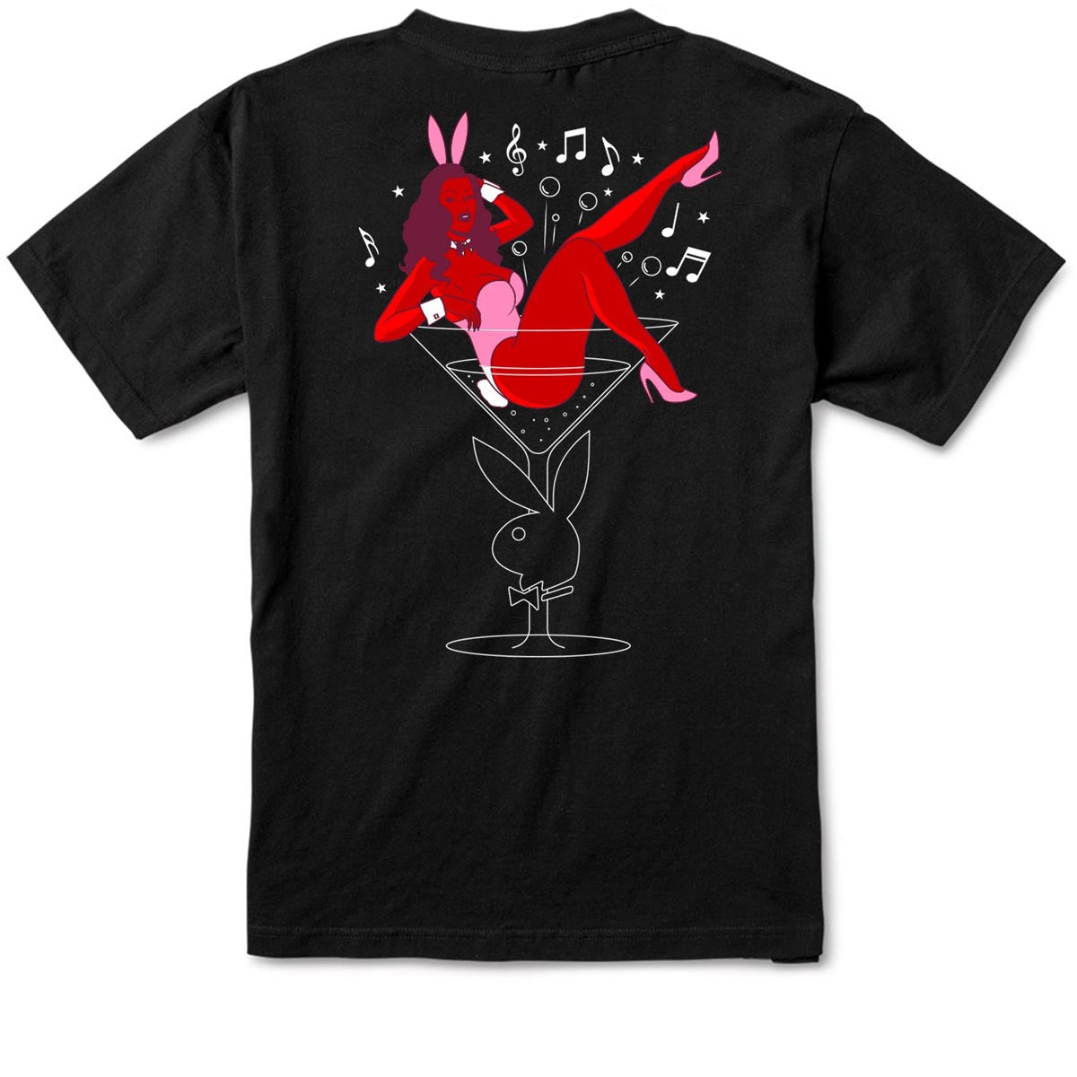 Color Bars x Playboy Casino T-Shirt - Black image 1