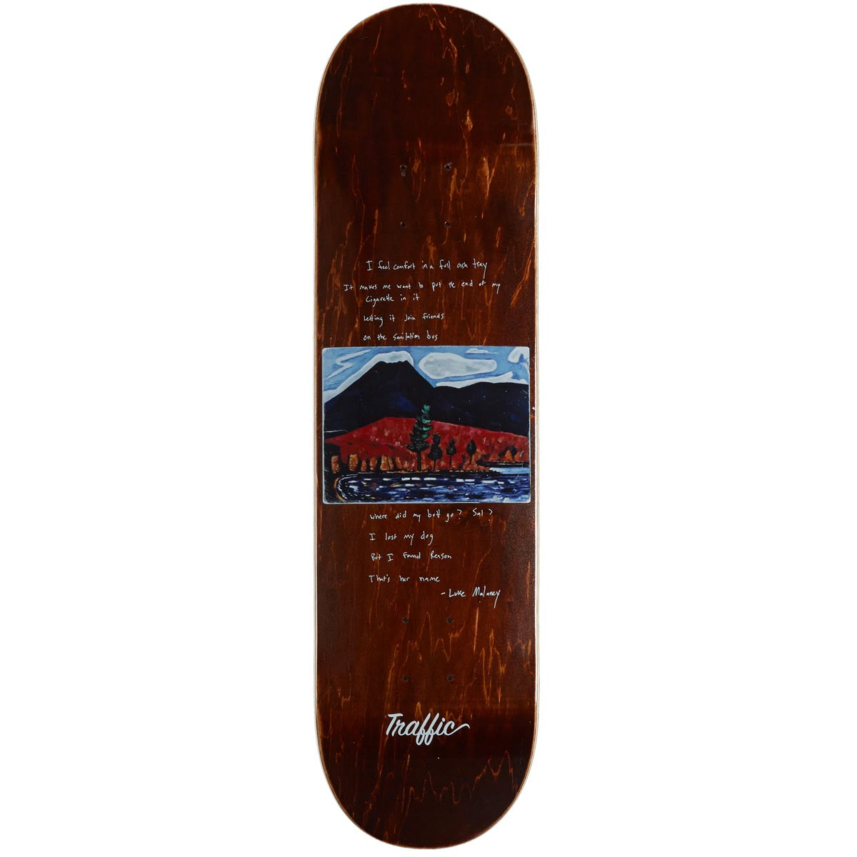 Traffic Malaney Mount Katahdin Skateboard Deck - 8.25