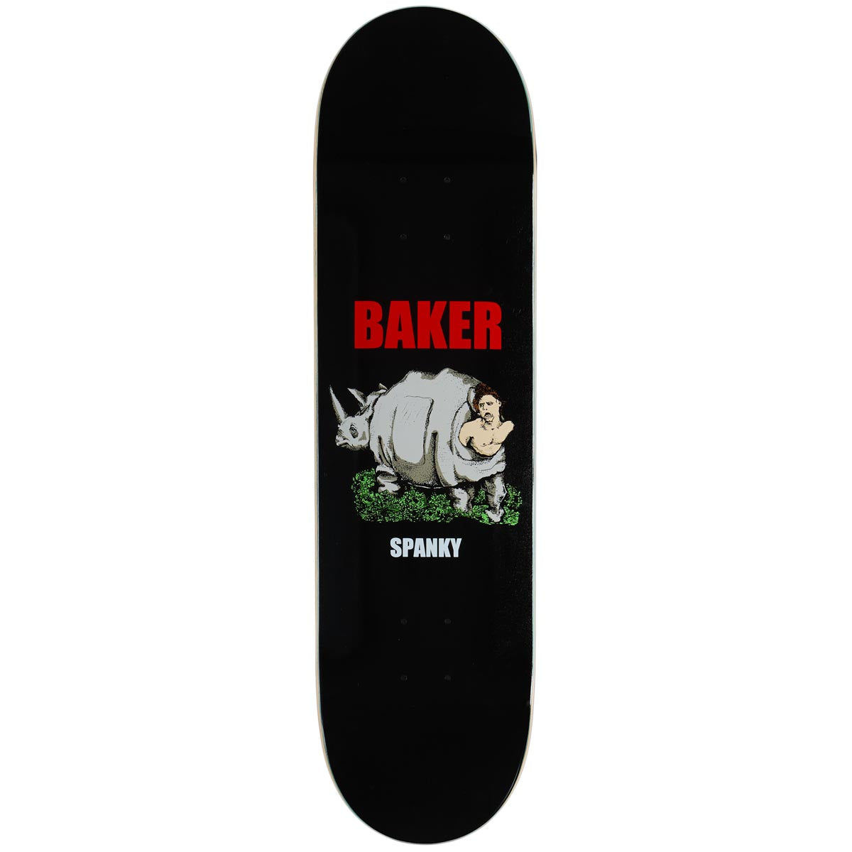 Baker Spanky Shikaka Skateboard Deck - Black - 8.25