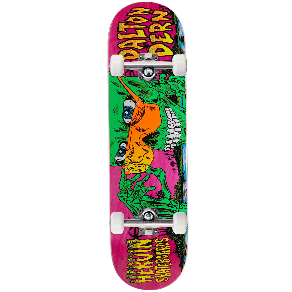 Heroin Dern Skeleton Skateboard Complete - 8.50