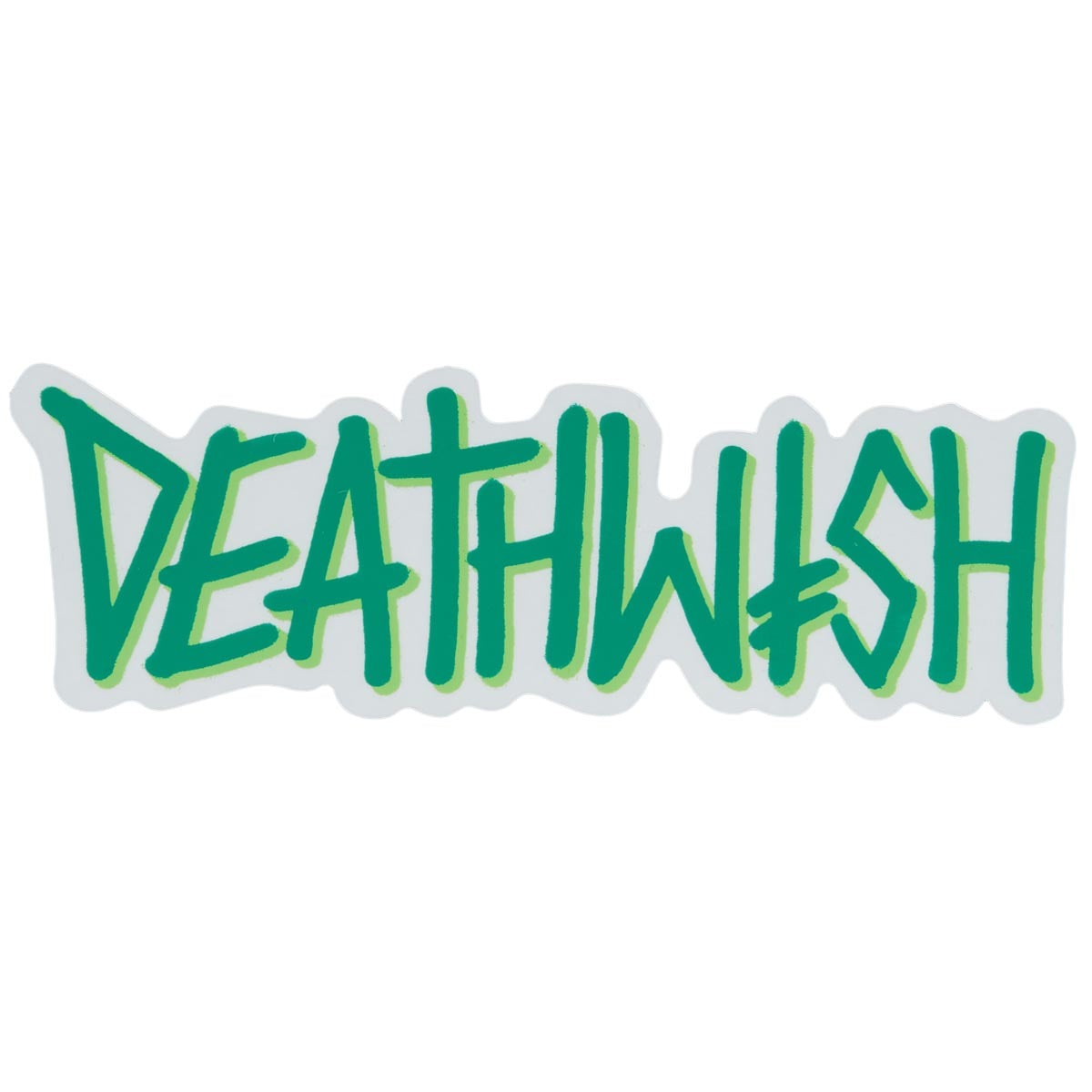 Deathwish Big Deathspray Sticker - Green/Yellow image 1