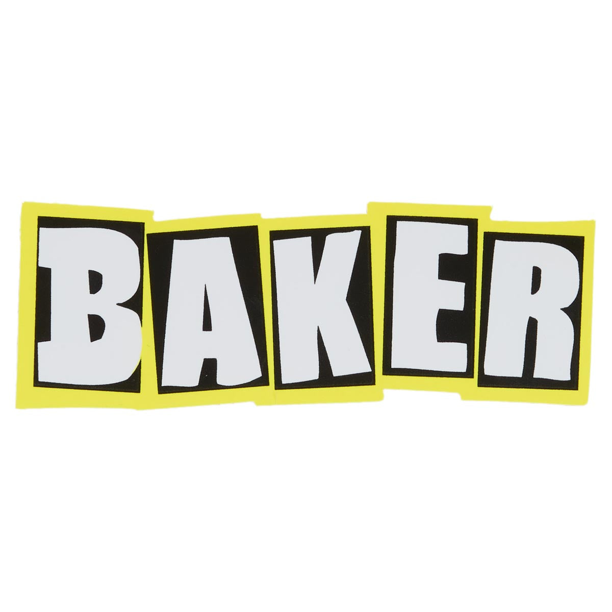 Baker Brand Logo Neon Sticker - Yellow image 1