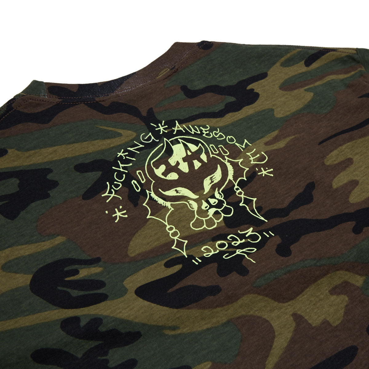 Fucking Awesome Savie T-Shirt - Camo image 3