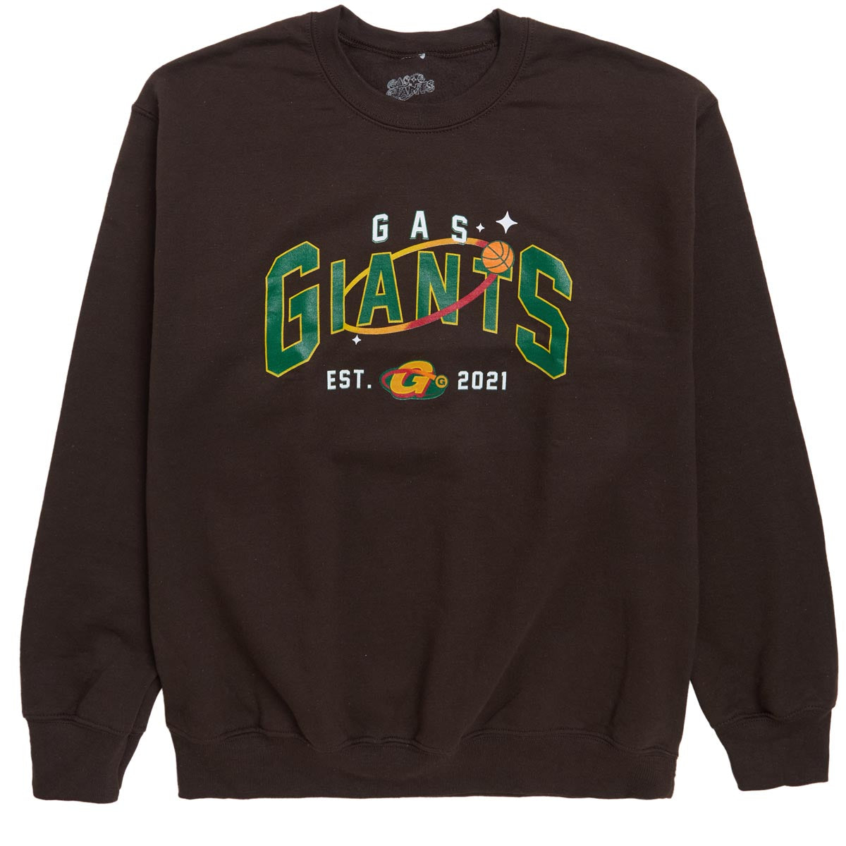 Gas Giants Est. Sweatshirt - Brown image 1