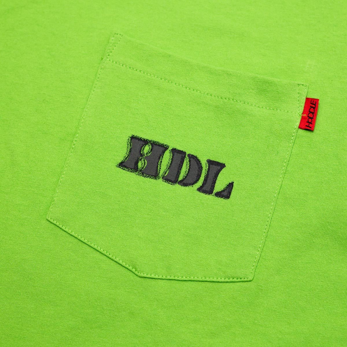 Hoddle Thunderdome Pocket T-Shirt - Lime image 3