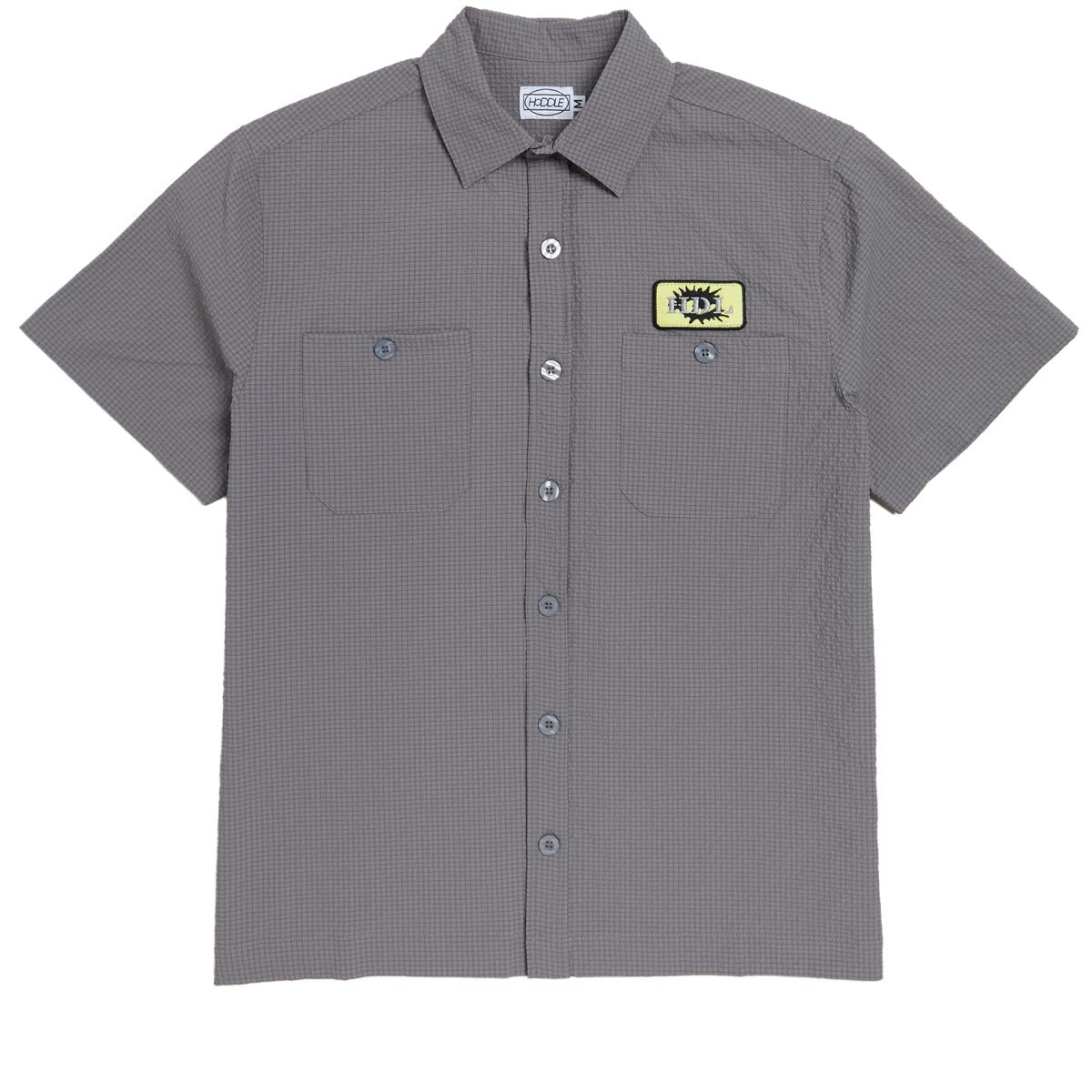 Hoddle Seersucker Shirt - Grey image 1