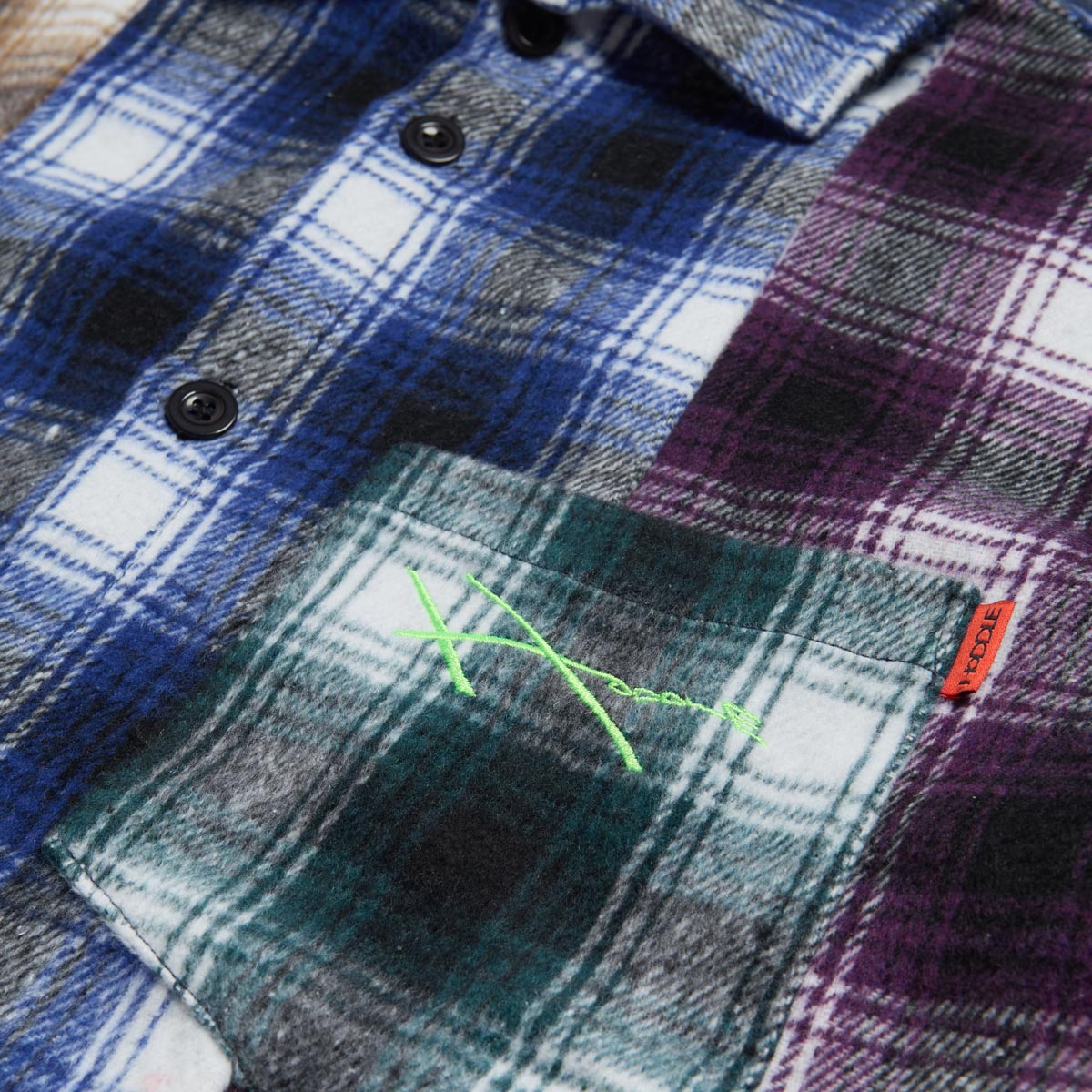 Hoddle Spectrum Flannel Shirt - Multi image 3