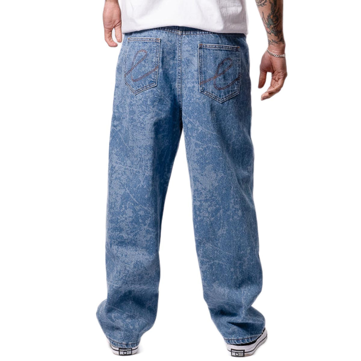 Hoddle 16oz Ranger Jeans - Light Wash Laser Etching image 5