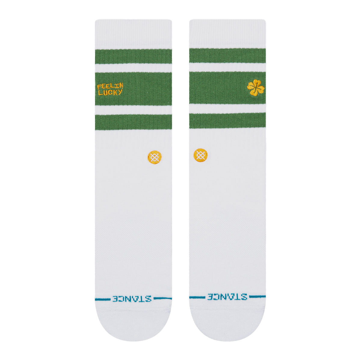 Stance Feelin Lucky Crew Socks - Green image 2