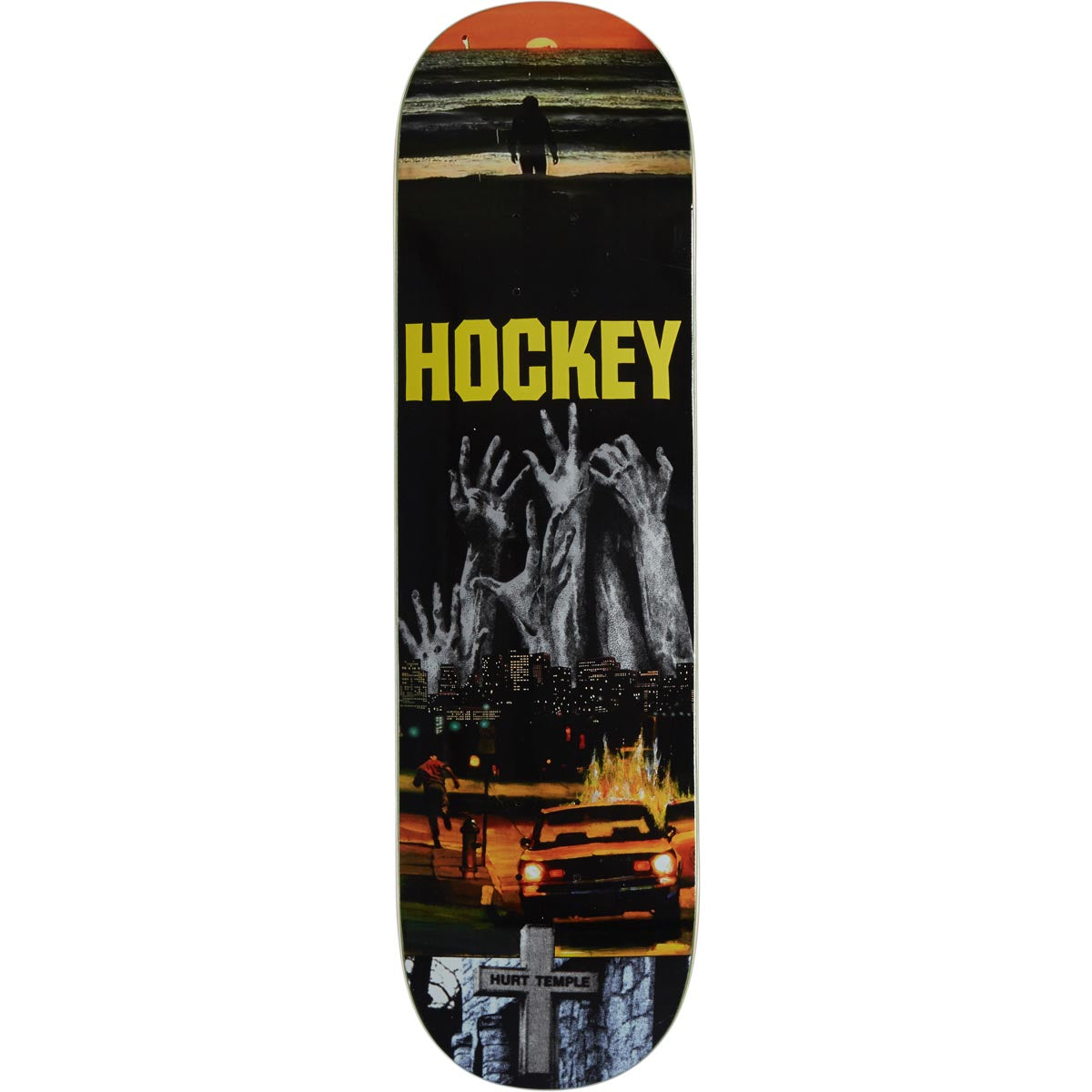 Hockey Hurt Temple Andrew Allen Skateboard Deck - 8.25