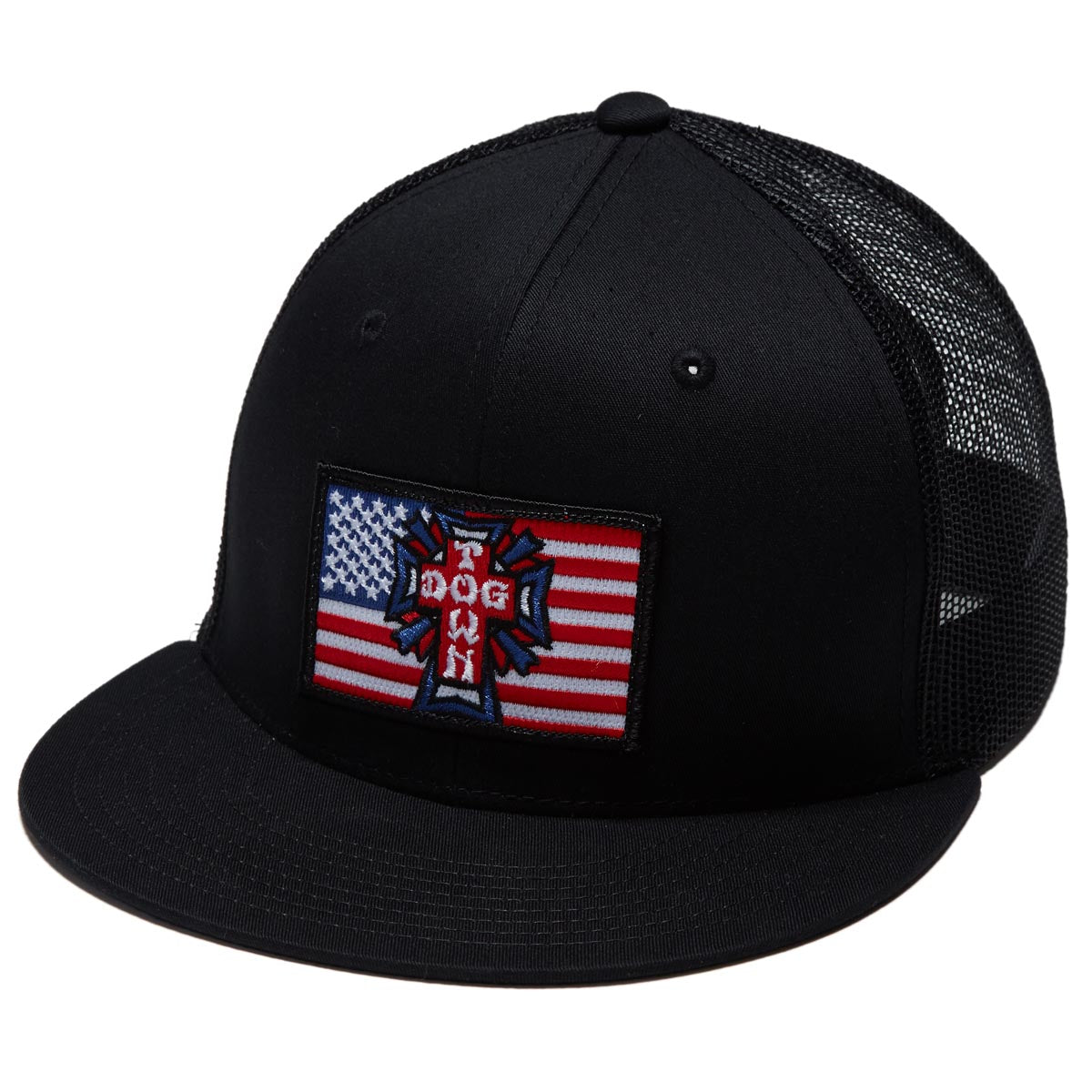 Dogtown Flag Mesh Hat - Black image 1